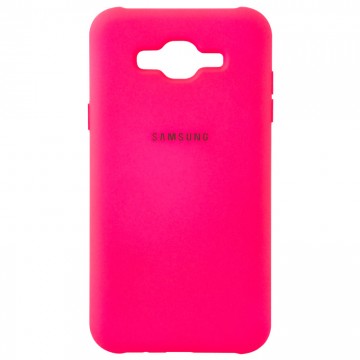 Чехол Silicone Case Full Samsung J5 2015 J500 малиновый в Одессе