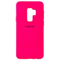 Чехол Silicone Case Full Samsung S9 Plus G965 малиновый