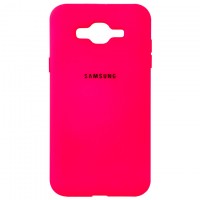 Чехол Silicone Case Full Samsung J2 Prime G532, G530 малиновый