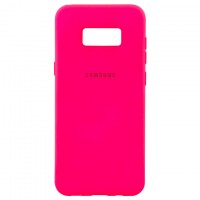 Чехол Silicone Case Full Samsung S8 G950 малиновый