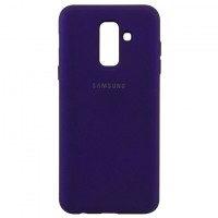 Чехол Silicone Case Full Samsung A6 Plus 2018 A605 фиолетовый