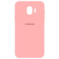 Чехол Silicone Case Full Samsung J4 2018 J400 розовый