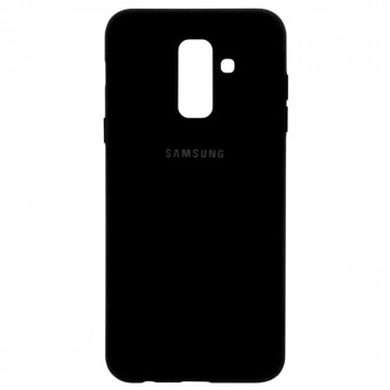 Чехол Silicone Case Full Samsung A6 Plus 2018 A605 черный в Одессе