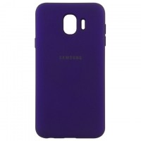 Чехол Silicone Case Full Samsung J4 2018 J400 фиолетовый