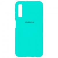 Чехол Silicone Case Full Samsung A7 2018 A750 бирюзовый