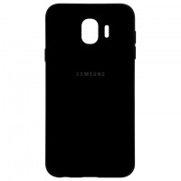 Чехол Silicone Case Full Samsung J4 2018 J400 черный