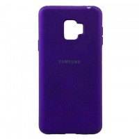 Чехол Silicone Case Full Samsung J2 2018 J250, J2 Pro 2018 фиолетовый