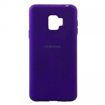 Чехол Silicone Case Full Samsung J2 2018 J250, J2 Pro 2018 фиолетовый в Одессе