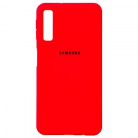 Чехол Silicone Case Full Samsung A7 2018 A750 красный