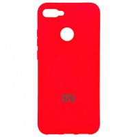 Чехол Silicone Case Full Xiaomi Mi 8 Lite красный