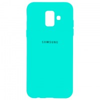 Чехол Silicone Case Full Samsung A6 2018 A600 бирюзовый