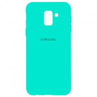 Чехол Silicone Case Full Samsung J6 2018 J600 бирюзовый