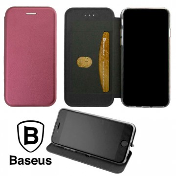 Чехол-книжка Baseus Premium Edge Huawei Y5p бордовый в Одессе
