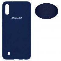 Чехол Silicone Cover Full Samsung A10 2019 A105 синий