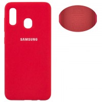 Чехол Silicone Cover Full Samsung A20 2019 A205, A30 2019 A305 красный