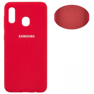 Чехол Silicone Cover Full Samsung A20 2019 A205, A30 2019 A305 красный в Одессе