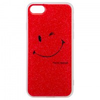Чехол силиконовый Glue Case Smile shine iPhone 7, 8, SE 2020 красный