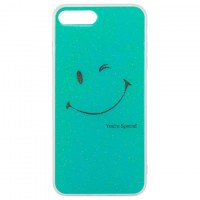 Чехол силиконовый Glue Case Smile shine iPhone 7 Plus, 8 Plus бирюзовый
