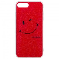 Чехол силиконовый Glue Case Smile shine iPhone 7 Plus, 8 Plus красный
