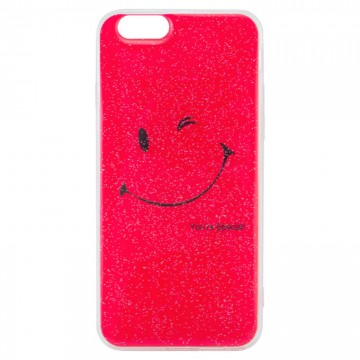 Чехол силиконовый Glue Case Smile shine iPhone 6, 6S розовый в Одессе