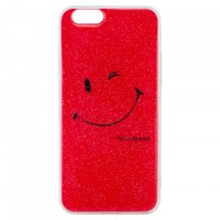 Чехол силиконовый Glue Case Smile shine iPhone 6, 6S красный
