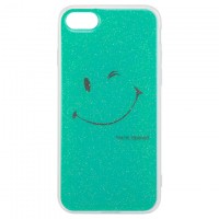 Чехол силиконовый Glue Case Smile shine iPhone 7, 8, SE 2020 бирюзовый