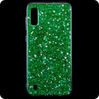 Чехол силиконовый Конфетти Samsung M10 2019 M105 зеленый
