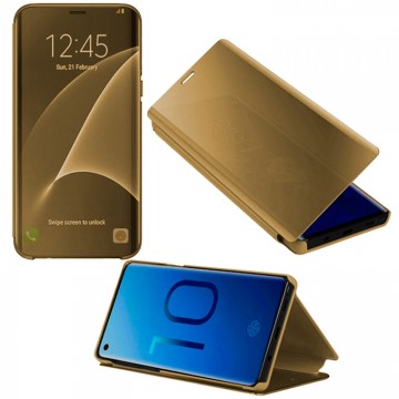 Чехол-книжка CLEAR VIEW Samsung S9 G960 золотистый в Одессе