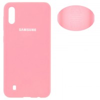 Чехол Silicone Cover Full Samsung A10 2019 A105 розовый