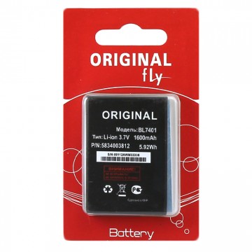 Аккумулятор Fly BL7401 1600 mAh IQ238 AAA класс блистер в Одессе