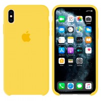 Чехол Silicone Case Original iPhone XS Max №55 (Light yellow) (N50)