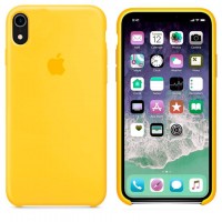Чехол Silicone Case Original iPhone XR № 4 (Yellow) (N04)