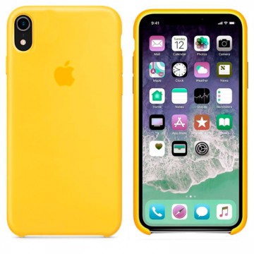 Чехол Silicone Case Original iPhone XR № 4 (Yellow) (N04) в Одессе