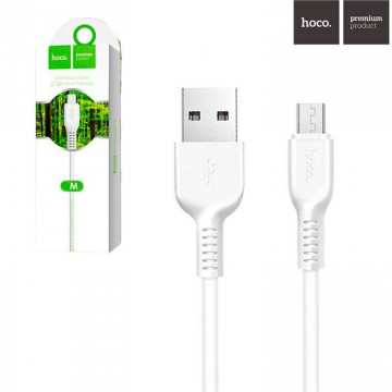 USB кабель Hoco X20 Flash micro USB 1m белый в Одессе