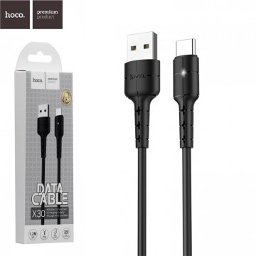 USB кабель Hoco X30 Star Type-C 1m черный в Одессе