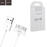 USB кабель Hoco X23 Skilled Apple 30pin 30 pin 1m белый