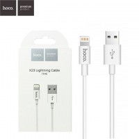 USB кабель Hoco X23 Skilled Lightning 1m белый