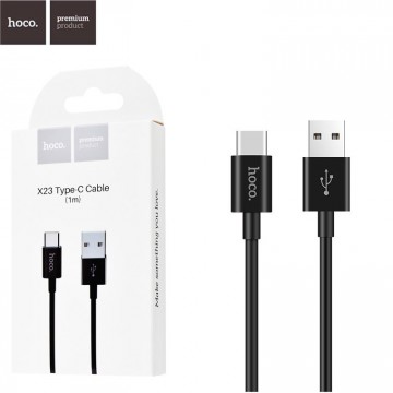 USB кабель Hoco X23 Skilled Type-C 1m черный в Одессе