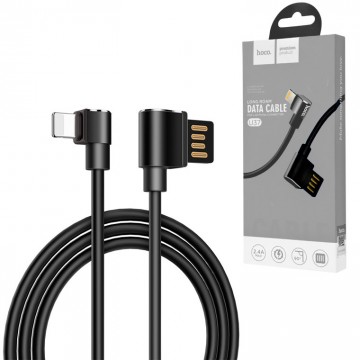 USB кабель Hoco U37 Long Roam Lightning 2m черный в Одессе