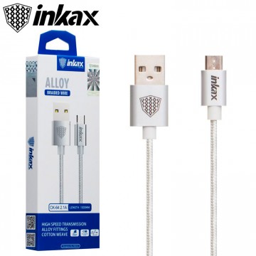 USB кабель inkax CK-64 Micro серебристый в Одессе