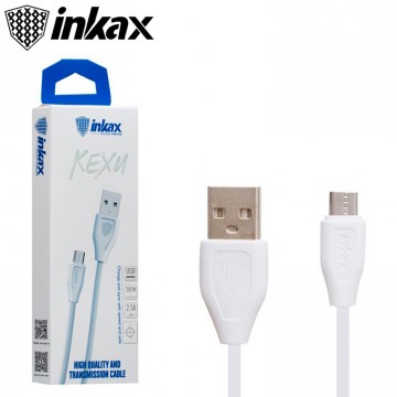 USB кабель inkax CK-21 micro USB 0.2м белый в Одессе