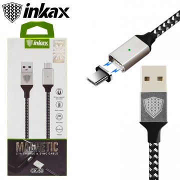 USB кабель inkax CK-50 Magnetic Type-C 1м черный в Одессе