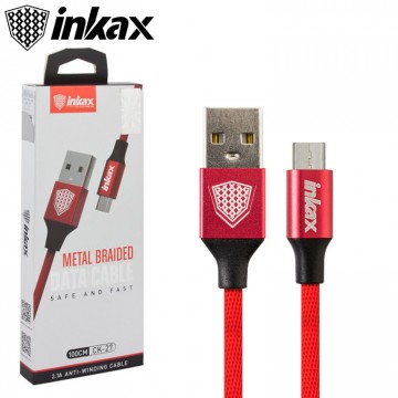 USB кабель inkax CK-27 micro USB 1м красный в Одессе