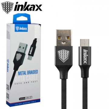 USB кабель inkax CK-27 micro USB 1м черный в Одессе