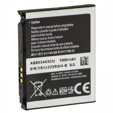 Аккумулятор Samsung AB603443CU 1000 mAh S5230, S5233, G800 AAAA/Original тех.пак в Одессе