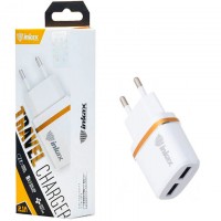 Сетевое зарядное устройство inkax CD-11 2USB 2.1A white