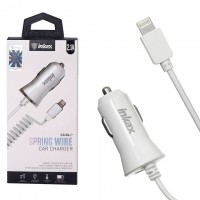 Автомобильное зарядное устройство inkax CD-33 1USB 2.1A Lightning white