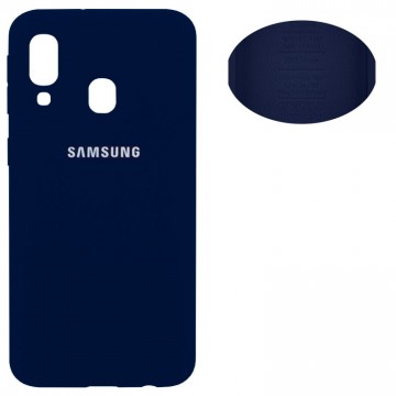 Чехол Silicone Cover Full Samsung A40 2019 A405 синий в Одессе