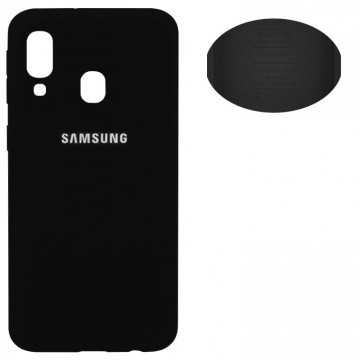 Чехол Silicone Cover Full Samsung A40 2019 A405 черный в Одессе