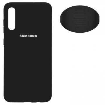 Чехол Silicone Cover Full Samsung A70 2019 A705 черный в Одессе